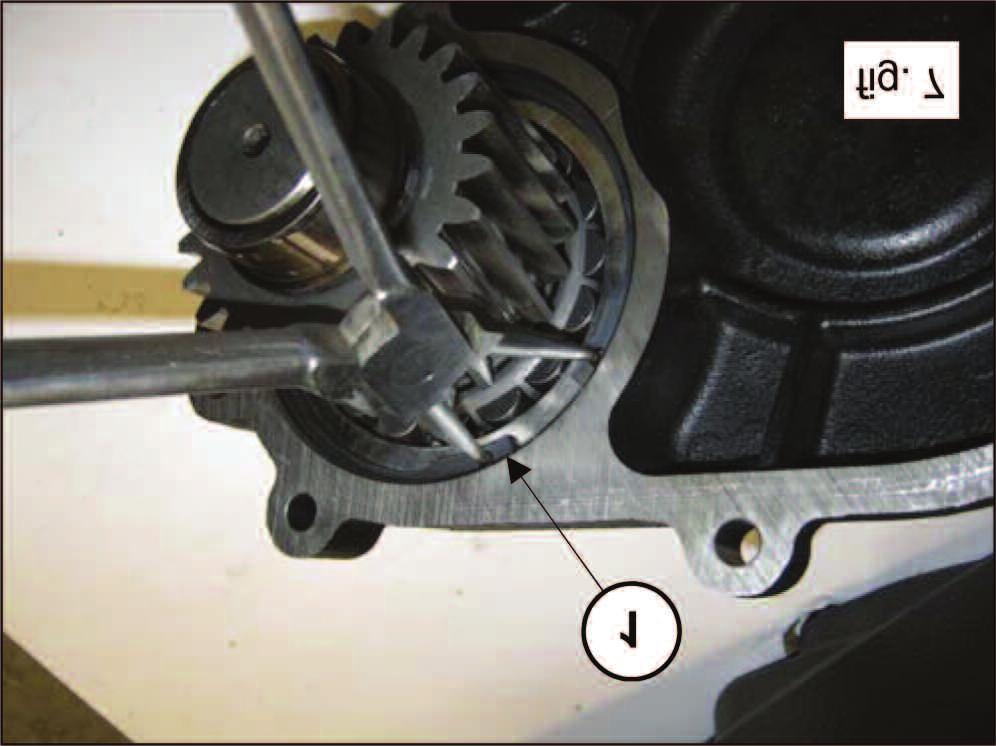 6) with the function of extractors to fully remove the cover unit and pinion.