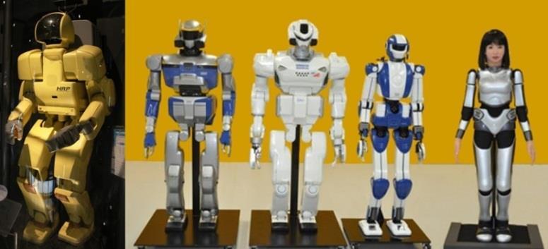 Humanoid Robots Designed by KAWADA
