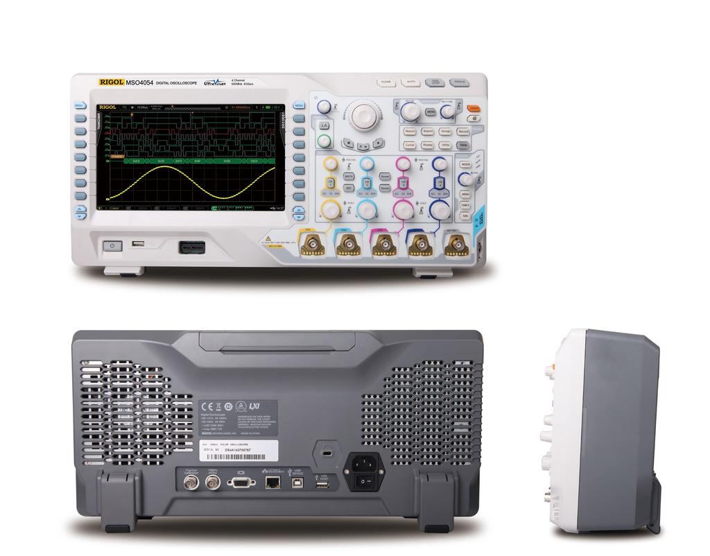 MSO/DS4000 Series Digital Oscilloscope Intuitive Icons and Soft Keys for easy test Digital channel control(mso) 9 inch WVGA 256 levels grading display Waveform record&replay AUTO/RUN/STOP/SINGLE