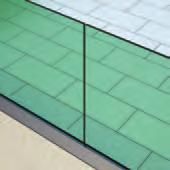 You can also use 5-29/32-inch glass supporting blocks and enclose the blocks with a brushed satin finished surface aluminum