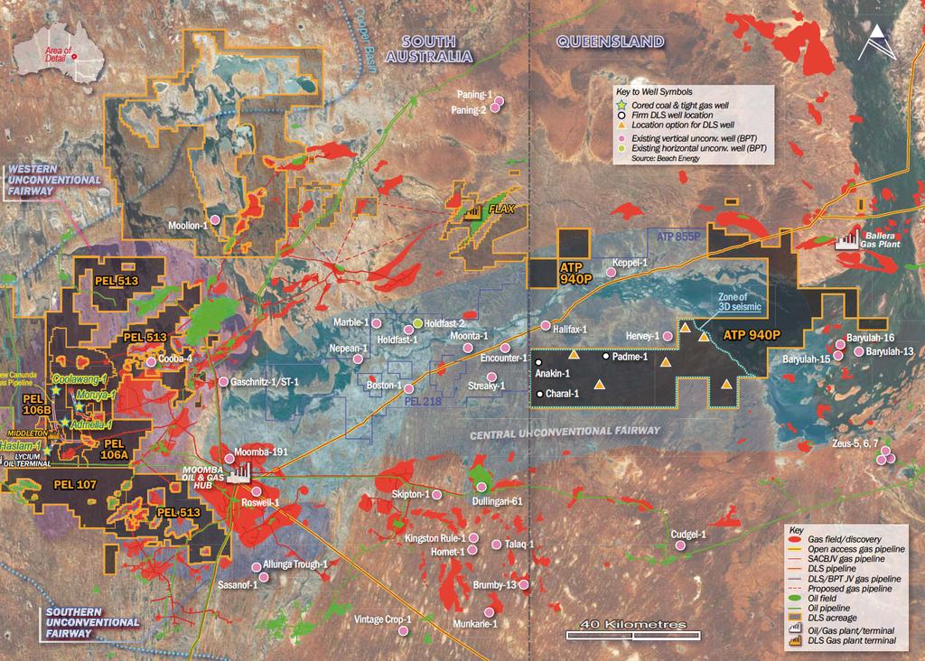 Unconventional Business Central Unconventional Fairway During the quarter the Cooper Basin Shale Gas Exploration Program commenced with the spudding of the first well in the program, Anakin-1, on 19.