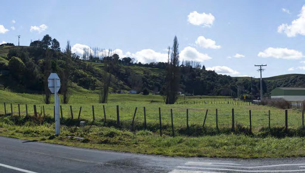 Figure 9 Viewpoint 1 - Proposed Intersection of Honikiwi Rd and Kawhia Rd,