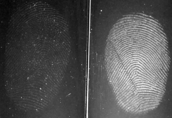 6 Don t let your touchscreen degrade your image (February 2015) Visibility of Fingerprints on Anti- fingerprint vs.