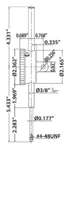 06 10 0-10 2318-25 816164 Long Stroke Indicators Bezel locking clamp and tolerance index