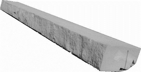 Prevents the need for compound miter cuts or caulking 90 joint. Sandstone Small Mounting Block - 8" x 9".
