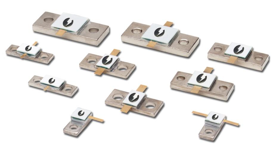 Surface Mount Attenuators & Resistors Technologies: TaN and thick-film resistors Thin and thick-film conductors Tinned and gold terminal finishes Topologies: Flange, tabbed, and pill packages