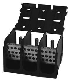 Power Stud to Distribution Blocks 00 Volts AC/DC, High Conductive Aluminum, Tin Plated, Rated for Copper and Aluminum Wire Stud, Brass, Tin Plated, Metric (M) Studs, Steel - intended for wires