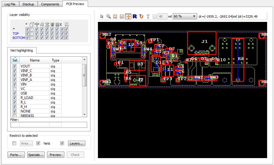 Special Settings CST EDA Import PCB import Once the project environment is created (when a CST MWS primary window can be seen) import the PCB Layout of the converter.