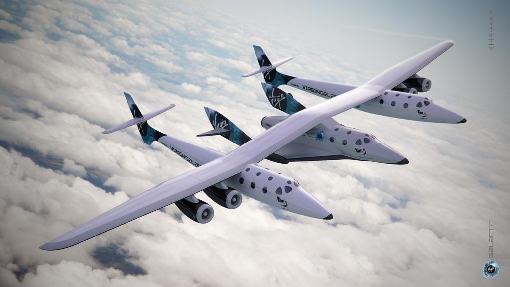 Virgin Galactic: SpaceShipTwo SpaceShipTwo/WhiteKnightTwo 6 passengers & 2 pilots to