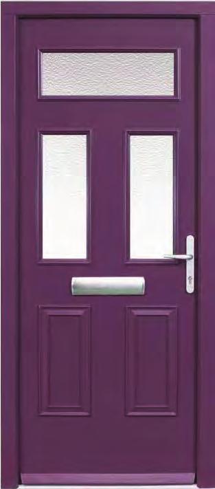BYRON A 3-piece glass set comprising of one horizontal and two vertical pieces is the unique feature of the Byron door style.