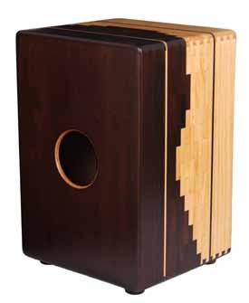 By placing the sound port on the side of the cajon, we are able to offer a versatile instrument with a traditional, Peruvian playing surface on one side and a Flamenco playing surface on the other.