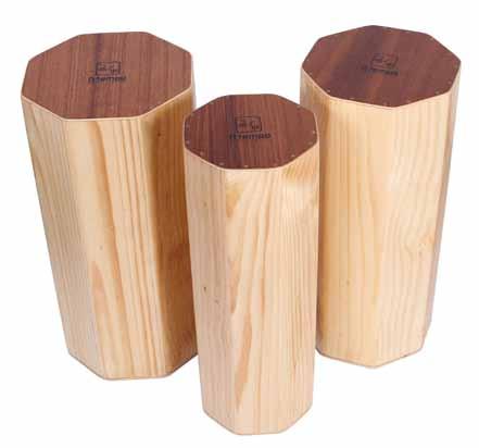 CONGA Cajons Code: CJ-CONGA-SM (11 ) Code: CJ-CONGA-MD (11 3/4 ) Code: CJ-CONGA-LG (12 1/2 ) A Tempo Conga Cajons produce tones that are both mellow and melodic Wood: Monterey Pine These drums are