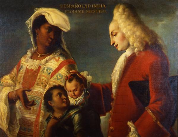 Virreinato, Mexico) Casta paintings convey the perception that the more European you are, the closer to the top of the social and racial hierarchy you belong.