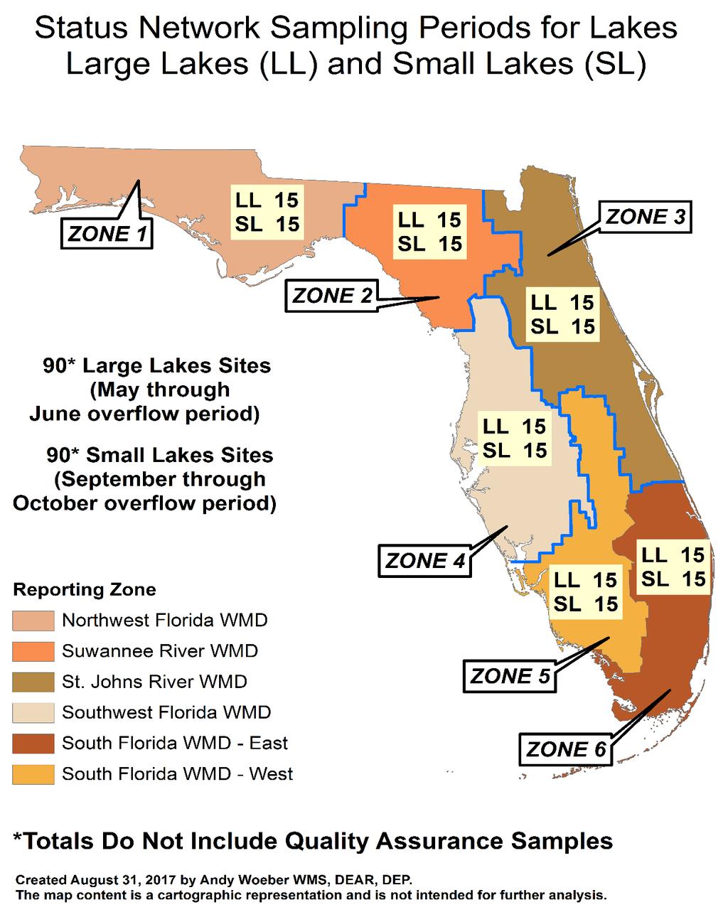 LARGE LAKES Mar Apr May June Office Recon Field Recon SMALL LAKES Sampling July