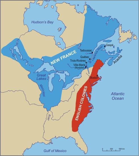 Occupied Territory in New France The Territory claimed by New France by the mid 1660s What is now Quebec, N.