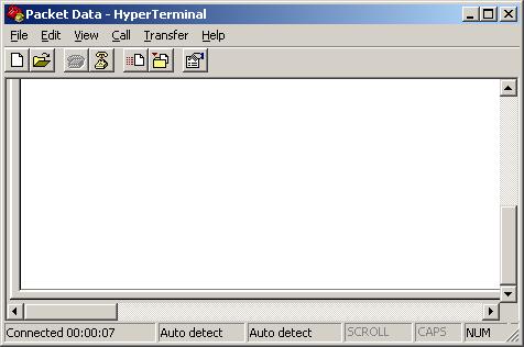 4-30 Data Connection 5 Hyper Terminal It is also possible to use the Hyper Terminal feature of the computer.