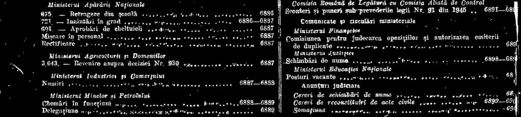 Diurnele de- intretfeere pentru deplaskile membrilor Camerelor de Afunc5, in- afarii de resedintele Cameretor slual Oficiilor: (Partea I A) Nr 176 4 August 1947.