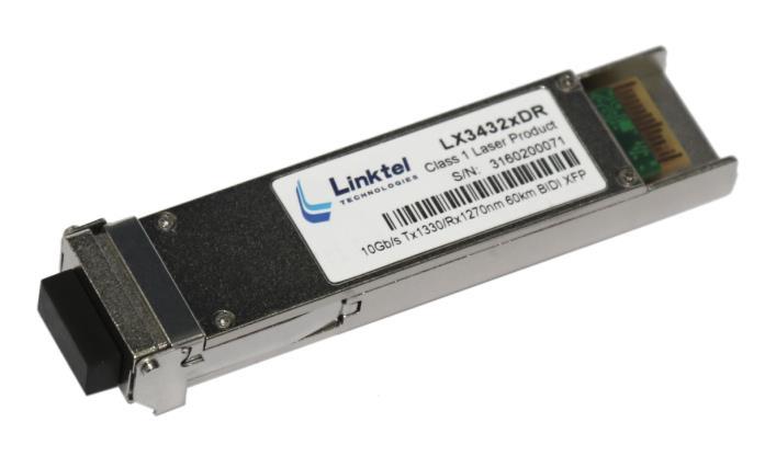 Product Features Compliant with IEEE Std 802.3-2005 10Gb Ethernet 10GBase-BX XFP MSA Rev. 4.