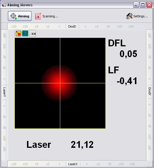 Vertical adjustment of the photodiode (with the target DFL = 0) is usually sufficient for optimal alignment of the detection system.
