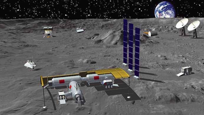 China Academy of Space Technology An artist s representation of a Moon base, the goal over the next decade of China s manned space program.