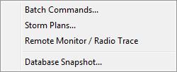 Commands Menu Batch Commands Allows you to create and send radio commands that can target from one to 100 radio IDs. Batch commands include Selective Inhibit, Call Alert, etc.