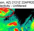 Reflectivity replayed from time series data collected by the