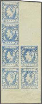 last stamp, a marvellous multiple showing the deterioration of the Plate with large part og. with many unmounted og. Rare Mi = 1'200+.