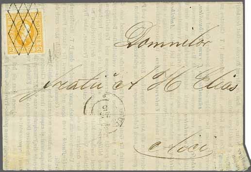 224 Corinphila Auction 30 May 2018 63 4171 1864-1865 Prince Alexandru Ioan Cuza, Lithographed 1864: Unissued Cuza 2 pa. ochre-yellow, 5 pa. blue and 20 pa.