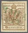 224 Corinphila Auction 30 May 2018 77 4217 4218 4217 1855c.: Austria 1850/54 6 kr. brown, fresh colour and large margins all round, cancelled lightly by "IBRAILA.