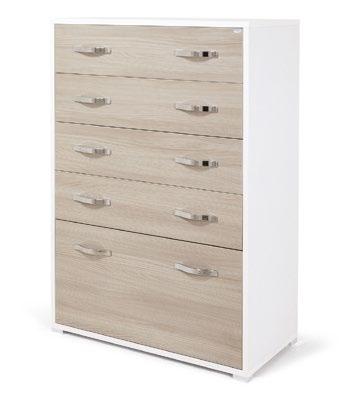 5-DRAWERS CHEST WITH 4 DRAWERS AND