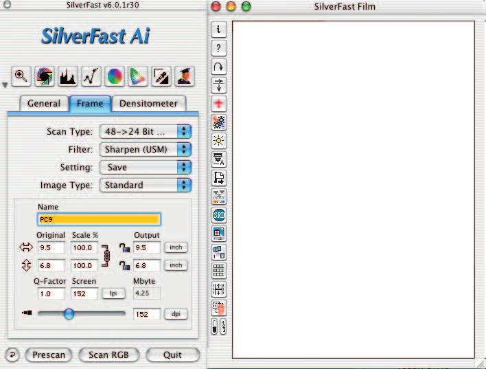 SilverFast JobManager for Film Scanner Overview To activate the JobManager,