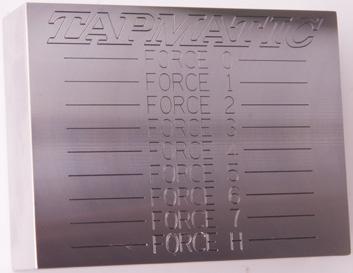 NEW! ScribeWriter Force Marking tool for work piece scribing Example created with new ball point stylus in aluminum material.