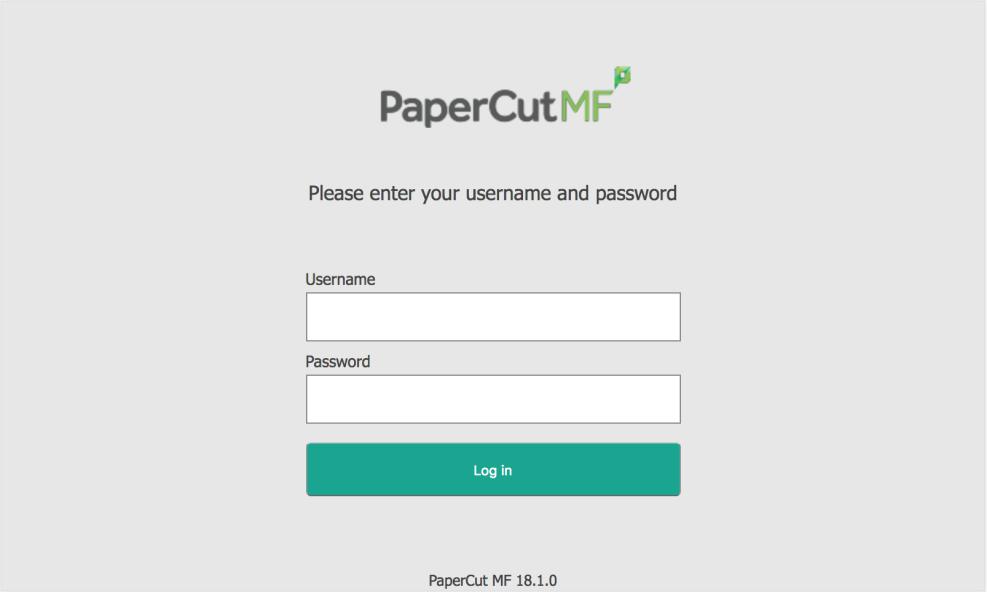 1. Log in to the device as the advanced test user: 2. Verify that the PaperCut MF Select Account screen provides the advanced test user with a choice of accounts to choose from: 3.