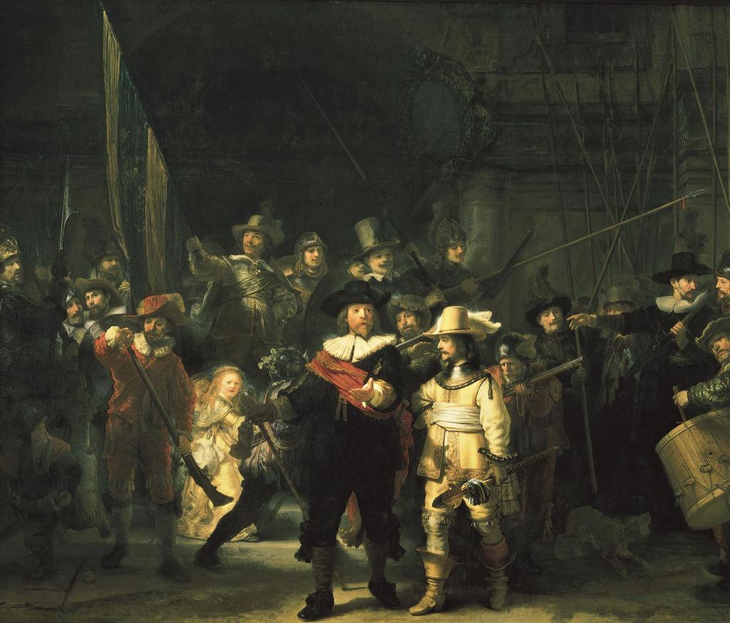 Figure 25-13 REMBRANDT VAN RIJN, The Company of Captain Frans Banning Cocq (Night Watch),