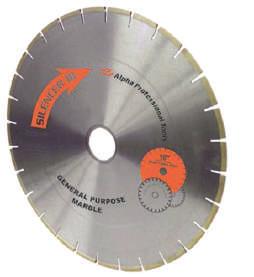 Select the correct blade for your material: Granite, Marble, porcelain.