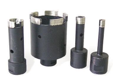 Coring & Non-Coring Bits T-TYPE /DRY CORE BIT Specially designed T-segment increases durability and minimizes segment loss. perfect for use in the field when water is not an option.
