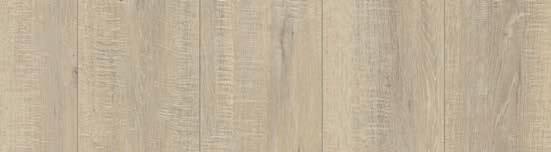 SAW CUT OAK: STURDY, ROUGH LOOK Weathered floors with the pattern of saw cuts have been popular for a few years now, with the rough structure inspired