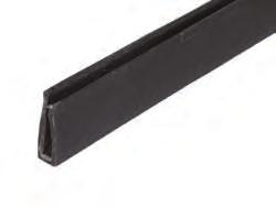 Stackable by means of outer end stop. QB-LB Top 5mm thickness profile Materials: Black plastic.
