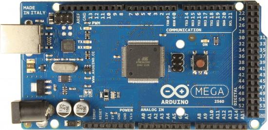 Figure 5: Arduino Mega Features: Microcontroller ATmega2560 Operating Voltage 5V Input Voltage (recommended) 7-12V Input Voltage (limits) 6-20V Digital I/O Pins 54 (of which 14 provide PWM output)