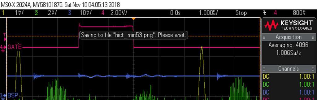 Low energy synchrotron Cryamp Bunch signals in the time domain at 60 db