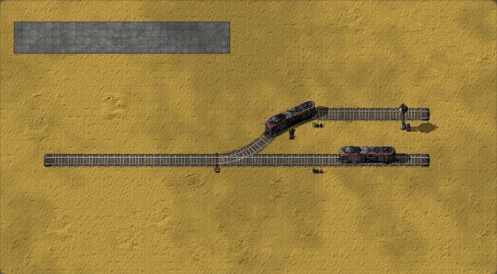 In Factorio, a moving train already knows the path it wants.