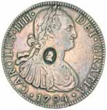 (2) $160 2042 George III, silver sixpence, 1787, with semee of hearts (S.3749, ESC 1629). Nearly extremely fine or better.