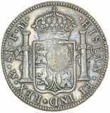 $80 2047* George III, emergency issue dollar, with oval countermark on Charles IIII Mexico City Mint eight reales, 1796