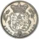 (4) 2065 George III - William III, copper farthings, 1799, 1823; silver crown 1822 (tertio), silver