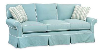 Collections boats beautiful sofas by Michael Thomas found at Calico Corners for more dollars, Miles Talbott tailored ottomans and Washable