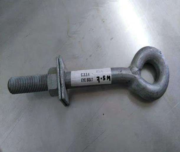 It is round shape clamp because it is clamped on