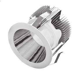 LR150-2000L 150mm High Output Architectural LED Downlight DOWNLIGHTS Product Description The LR150-2000L high output architectural LED downlight delivers 2000 lumens of exceptional 90+ CRI light