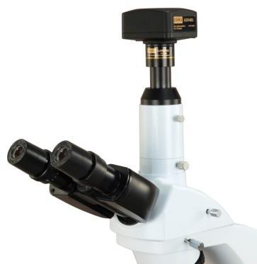 7) with the tension wrench situated between the coarse focus knob and microscope body until the tension is in maintained.