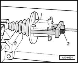 Guide pin - 1 - must make contact with exterior of joint piece.