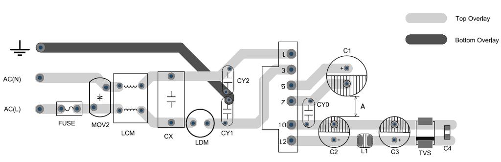 TYPICAL APPLICATIONS NTC L2 3 2 L C2 C3 TVS C4 RL MOV 5 AC-DC 0 AC-DC Figure : LS03-5BXXSR2(-F) Typical application circuit Note: is Pi filter circuit.